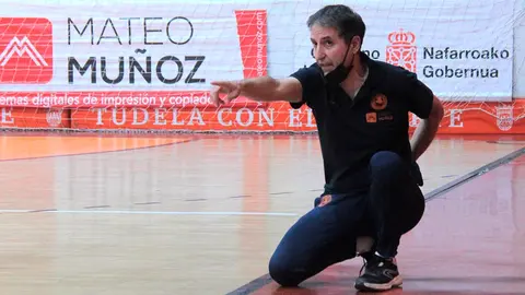 Javi Ruiz, coordinador de la Base y t&eacute;cnico del filial del Ribera Navarra FS