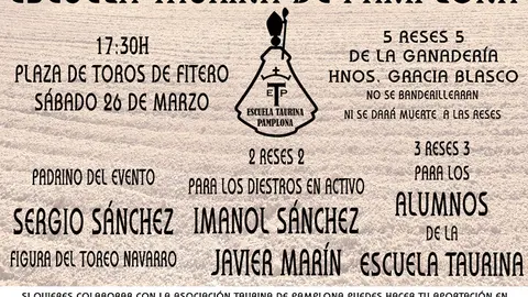 Presentaci&oacute;n en Fitero de la Escuela Taurina de Pamplona