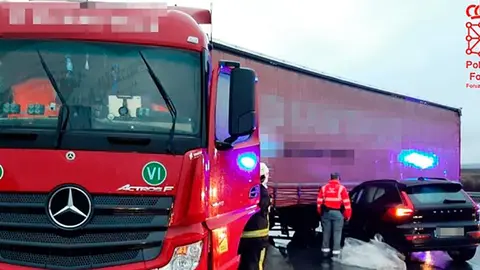 Accidente Polic&iacute;a foral