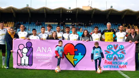 El CD Tudelano se suma al X Aniversario de la Asociaci&oacute;n Navarra de Autismo