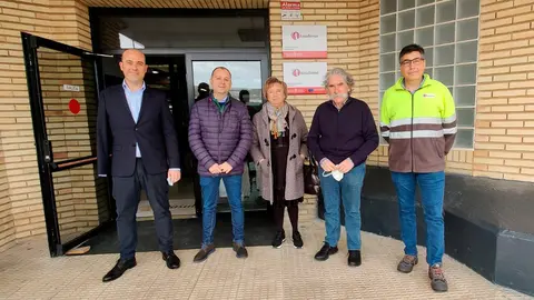 El alcalde de Sergio Vitas en su visita a ANFAS