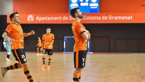Joao Miguel despu&eacute;s de meter el cuarto gol