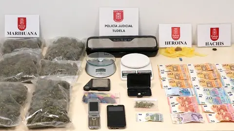 material incautado en el registro