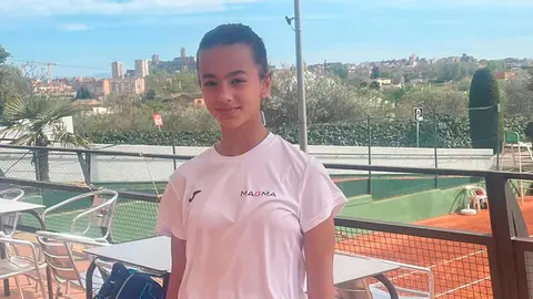 Mar&iacute;a en el Club de Tenis Urgell de Lleida