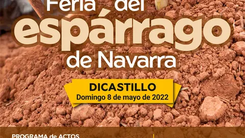 Cartel Esp&aacute;rrago de Dicastillo 2022
