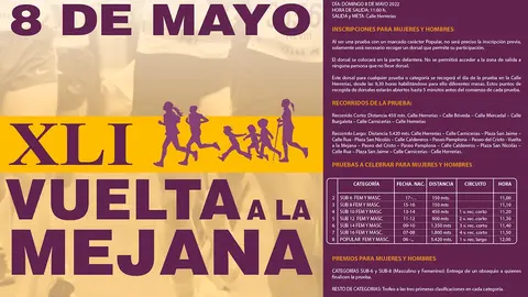 Cartel Vuelta a la Mejana 2022