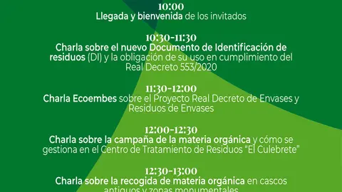 Jornada 11 de mayo traslado y recogida de residuos