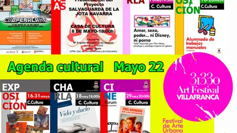 Cartel Agenda Cultural Mayo 2022 Villafranca 