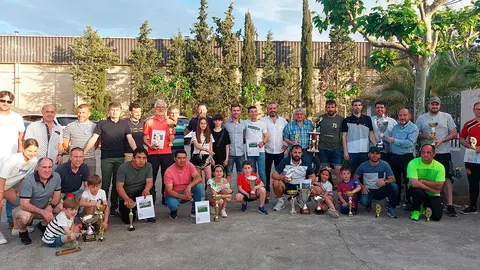 Trofeo de la amistad en su entrega de premios en Fontellas