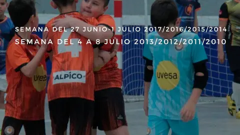 Cartel Campus de verano Ribera Navarra junio y julio