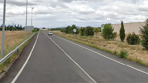 Carretera N-134 en el t&eacute;rmino municipal de Cadreita