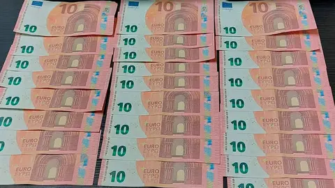 26 billetes de 10&euro; falsos en Corella incautados por la Guardia Civil