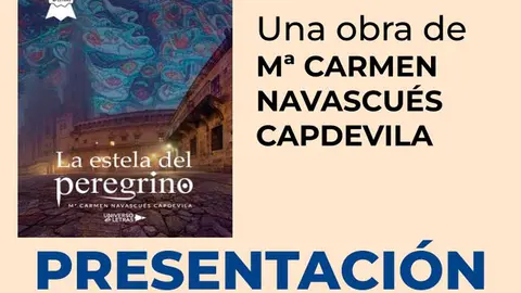 Cartel Presentaci&oacute;n en Cintru&eacute;nigo del libro La estela del peregrino