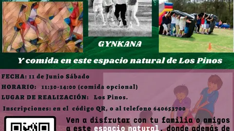 Cartel Gynkana Familiar el 11 de junio en Tarazona
