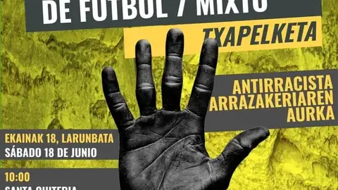 &lsquo;I Torneo de f&uacute;tbol antirracista mixto&rsquo; en Tudela