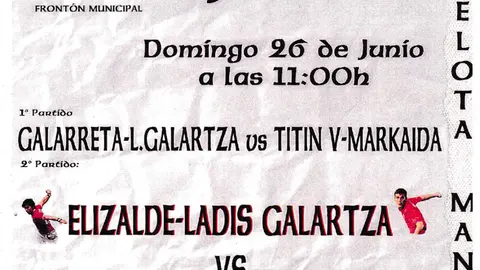 Partidos de pelota mano en Castej&oacute;n