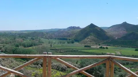 El mirador est&aacute; ubicado a 4 km del pueblo de Fitero