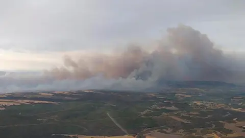 Imagen del incendio de A&ntilde;&oacute;n de Moncayo