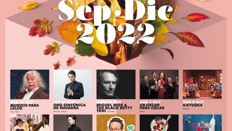 Programaci&oacute;n septiembre-diciembre 2022 del Teatro Gaztambide de Tudela