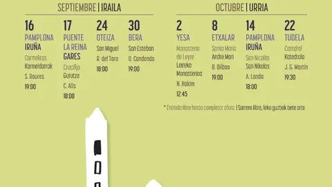 38&ordm; Ciclo de M&uacute;sica para &Oacute;rgano en Navarra