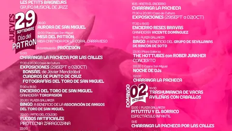 Fiestas de San Miguel 2022 en Rinc&oacute;n de Soto