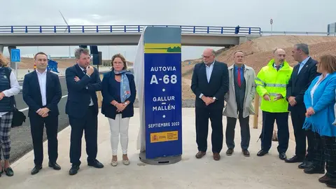 Puesta en servicio del tramo Mall&eacute;n Gallur de la autov&iacute;a A-68