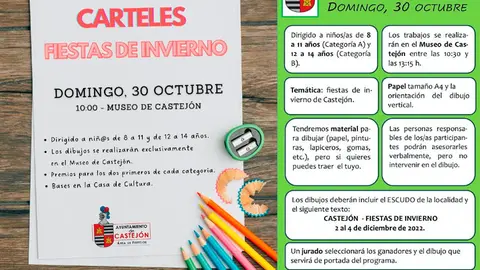 Concurso del cartel de fiestas de invierno de Castej&oacute;n 2022
