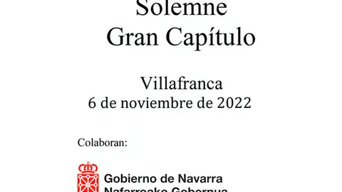 XXXI Cap&iacute;tulo General de la Cofrad&iacute;a del Vino de Navarra 2022 en Villafranca