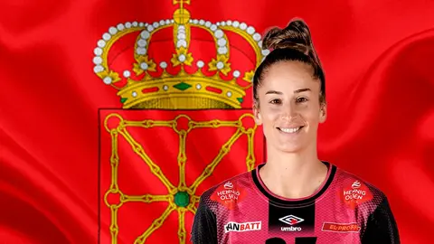 La pamplonesa Nerea Pena Abaurrea juega de lateral derecho en el Vipers Kristiansand de la Liga de Noruega de balonmano femenino