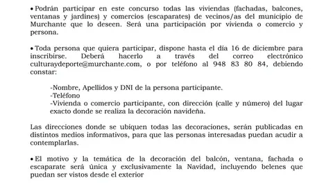 VIII Concurso navide&ntilde;o para decorar viviendas y comercios 2022 en Murchante