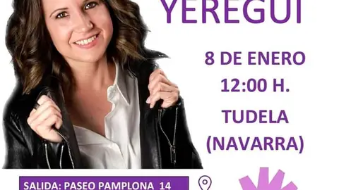 Manifestaci&oacute;n en Tudela en recuerdo de Sara Pina Yeregui