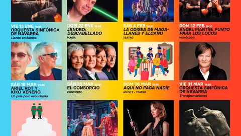 Programaci&oacute;n enero junio 2023 del Teatro Gaztambide de Tudela