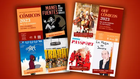 Carteles de C&oacute;micos y Off C&oacute;micos 2023 en Alfaro