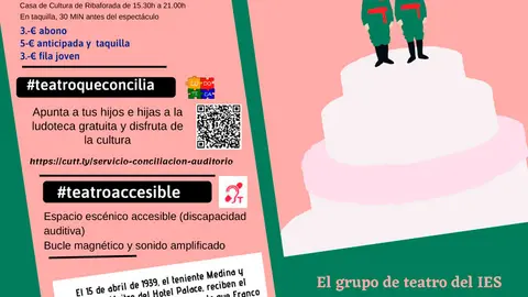 Ciclo Teatro amateur comedia &lsquo;La cena de los generales&rsquo; con el IES Valle del Ebro