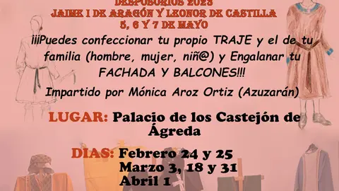 Taller de costura medieval &lsquo;&Aacute;greda en el siglo XIII&rsquo;