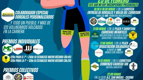 Carrera nocturna 2023 en Rinc&oacute;n de Soto