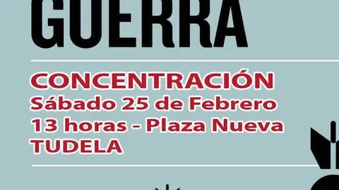 Concentraci&oacute;n en Tudela &lsquo;No a la guerra&rsquo;