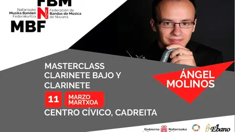 Masterclass de clarinete en Cadreita con &Aacute;ngel Molinos