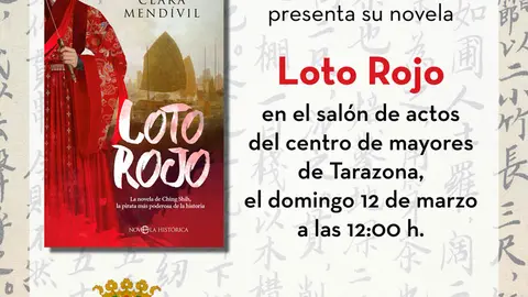 Presentaci&oacute;n en Tarazona de la novela &lsquo;Loto Rojo&rsquo; de Clara S. Mend&iacute;vil