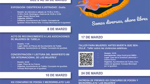D&iacute;a Internacional de la Mujer 2023 en Tudela (Igualdad Tudela)