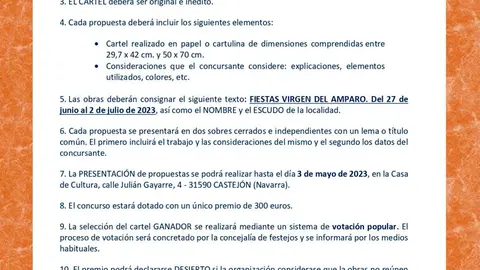 Concurso del cartel de fiestas de Castej&oacute;n 2023
