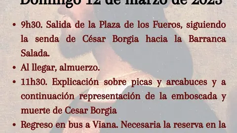 DXVI Conmemoraci&oacute;n de la muerte de C&eacute;sar Borgia 2023 en en Viana