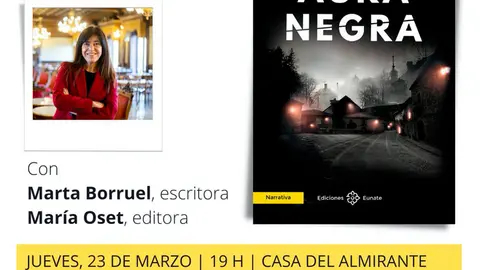 Presentaci&oacute;n en Tudela del libro &lsquo;Aura Negra&rsquo; de Marta Borruel