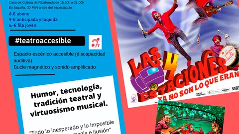 Ciclo Teatro en familia en Ribaforada Comedia musical &lsquo;Las 4 estaciones no son lo que eran&rsquo;
