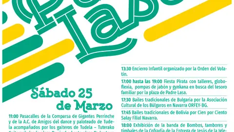 Programa de actividades organizadas en la inauguraci&oacute;n de la plaza Padre Lasa