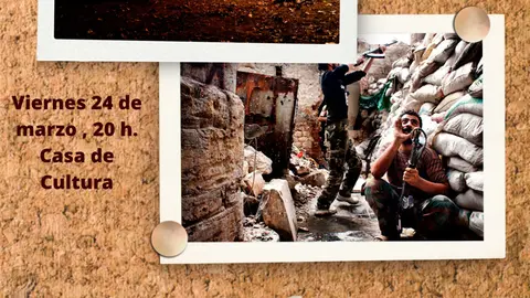 Charla en Tauste &lsquo;Los ojos de la guerra&rsquo; a cargo del periodista de guerra Antonio Pampliega