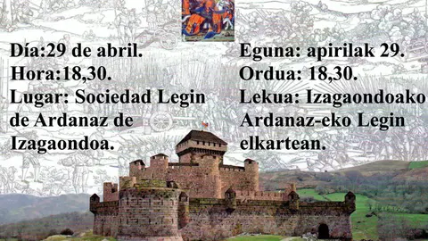 Presentaci&oacute;n en Ardanaz de Izagaondoa del libro &lsquo;La Batalla de Amaiur&rsquo; de I&ntilde;aki Sagredo