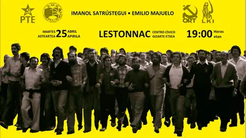 Conferencia en Tudela &lsquo;La Izquierda Revolucionaria en Navarra (1970 1979)&rsquo; a cargo de Imanol Satr&uacute;stegui y Emilio Majuelo
