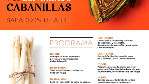 VI D&iacute;a de la Alcachofa y el Esp&aacute;rrago 2023 en Cabanillas