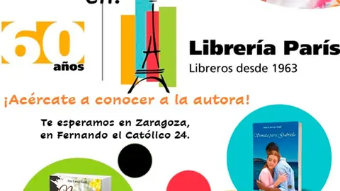 Firma de libros en Zaragoza de la escritora taustana Ana Larraz Gal&eacute;